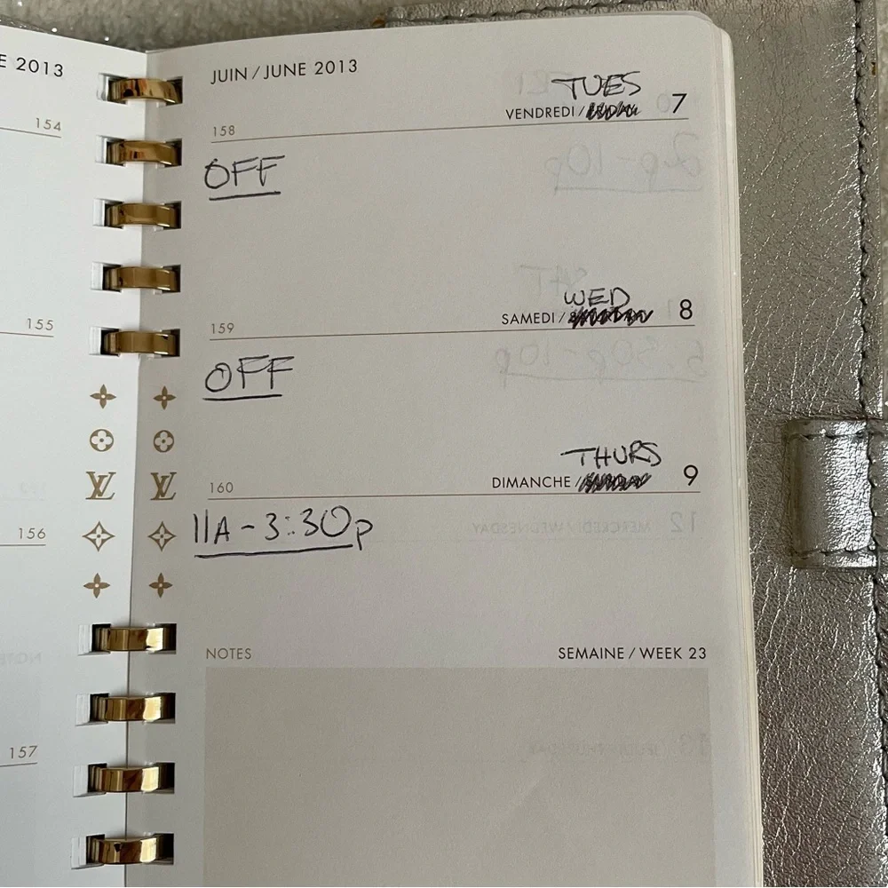 Louis Vuitton 2013 Suhali Partenaire PM Agenda Leather Journal Cover w/ Insert ✨
